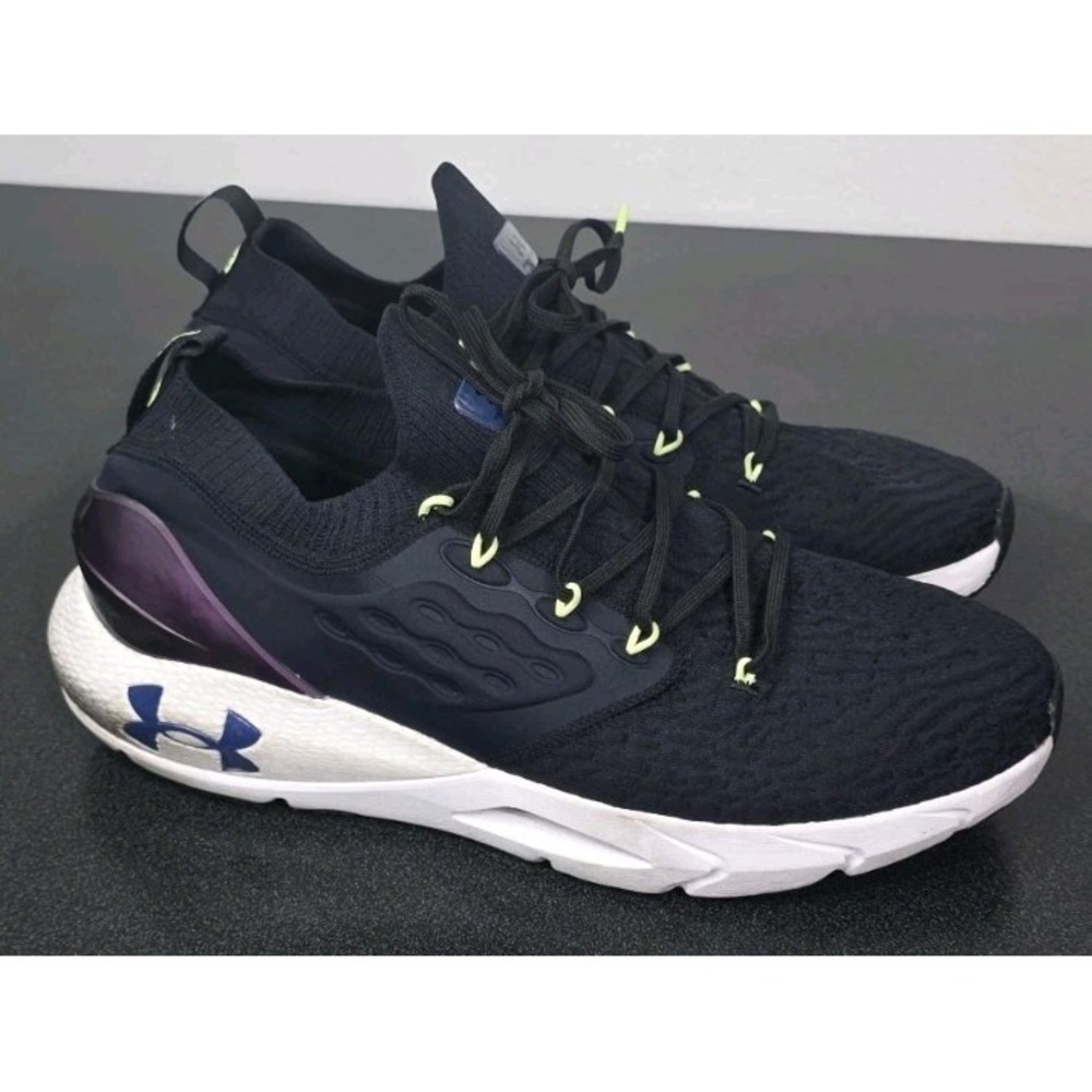 Under Armor Phantom 2 Mens 14 Black White Athletic Running Shoes Sneakers‎ EUC